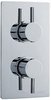 Click for Pioneer Twin Concealed Thermostatic Shower Valve, Polymer & Chrome Trim Set.