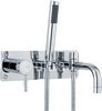 Click for Ultra Helix Wall Mounted Bath Shower Mixer Tap With Shower Kit (Chrome).