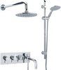 Click for Ultra Quest Thermostatic Bath Filler Tap, Slide Rail Kit, Shower Head & Diverter.