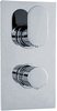 Click for Ultra Ratio Twin Concealed Thermostatic Shower Valve (Chrome).