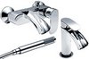 Click for Hudson Reed Reign Basin & Wall Mounted Bath Shower Mixer Tap Set.