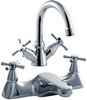 Click for Ultra Riva Basin Mixer & Bath Filler Tap Set (Chrome).