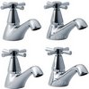 Click for Ultra Riva Basin & Bath Tap Set (Chrome).