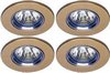 Click for Lights 4 x Low voltage gold halogen downlighter with lamps & transformers.