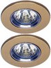 Click for Lights 2 x Low voltage gold halogen downlighter with lamps & transformers.
