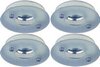 Click for Lights 4 x Low voltage white & glass downlight with lamps & transformers.