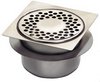 Click for Waterworld Stainless Steel Gully With Bottom Outlet. 150x150mm