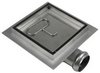 Click for Waterworld Stainless Steel Wetroom Tile Drain With Frame. 100x100mm.