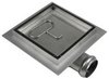 Click for Waterworld Stainless Steel Wetroom Tile Drain With Frame. 150x150mm.