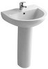 Click for XPress Delux Basin & Pedestal (1 Tap Hole).  Size 550x420mm.