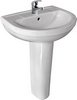 Click for XPress Curv Basin & Pedestal (1 Tap Hole).  Size 510x410mm.