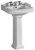 Click for XPress Classic Basin & Pedestal (2 Tap Holes).  Size 580x470mm.